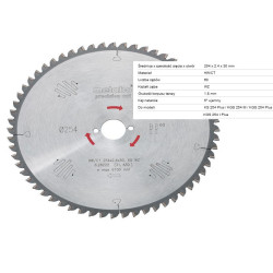 628222000 METABO diskinio pjūklo diskas HW/CT 254x30x60Z 1,8 mm