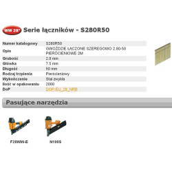 S280R50 BOSTITCH vinys WW 28` 50mm R 2M ...