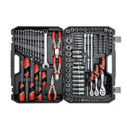 YT-38881 YATO TOOLS KIT 129 elementai. 1/2" / 3/8" / 1/4" XXL 38881