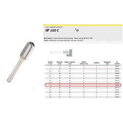 295694 Pjovimo galvutė HF 100 C /6mm/694 HEAD-BALL FI 6,0x18mm,TRZ.6mm,TYPE WRC