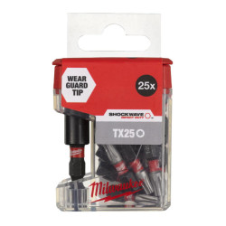 4932479858 MILWAUKEE T25 x 25 mm/25 vnt. ShW + MAGNETINĖ RANKENĖ 60mm