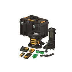 DCE080D1GS-QW DEWALT LASER OBROTOWY 18V DCE080D1GS ZIELONY SAMOPOZIOM. 80m 1x2,0Ah BT TSTAK