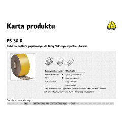 174092 K.PAPIERO RULONAS 115mm PS30D P150 (50mb)