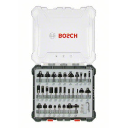 2607017475 BOSCH frezų rinkinys 30 vnt. 8 mm RANKENĖLĖ