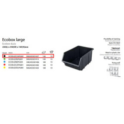 ECODUZCZAPG001 "ECOBOX LARGE BLACK" 220 x 350 x 165 mm