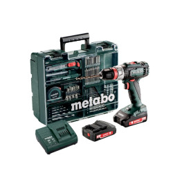 602320870 METABO.BS 18 L QUICK +74ACC 50/25Nm 2x2.0Ah plaktukinis gręžtuvas