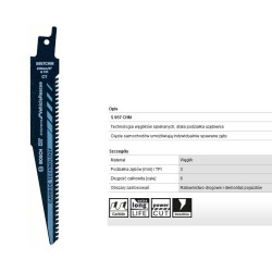 2608653130 BOSCH S957CHM 150mm METAL/CARBIDE 1vnt. TRANSPORTO PRIEMONIŲ GELBĖJIMO PRIEMONĖS