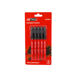 AW29610 AWTOOLS PERMANENTINIAI MARKETAI THIN BLACK 5vnt.