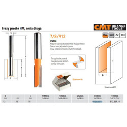 912.621.11 CMT PJAUSTYTUVAS HM D 12 I 38,1 L 95 S 12 TIESUS ILGAS.