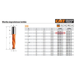 308.050.11 CMT HW NP Drill D 5 I 30 L 57,5 S 10x 20 RH.