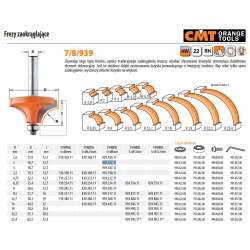 939.167.11 CMT FREZ HM R 2 D 16.7 I 12.7 S 8 .