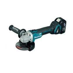 DGA504RTJ MAKITA 18 V 125 mm 2 x 5,0 Ah LI-ION bešepetėlinis kampinis šlifuoklis MAKPAC DGA504RTJ