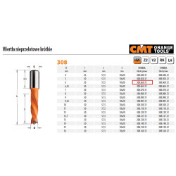 308.060.11 CMT HW Drill HW NP D 6 I 30 L 57,5 S 10x % % % % %