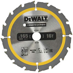 DT1950-QZ DEWALT PIŁA TARCZ.165x20mmx36z