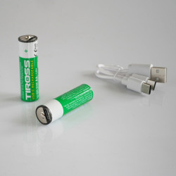 TSUSB2A TIROSS R6 AA tipo akumuliatorių įkroviklis 2vnt.