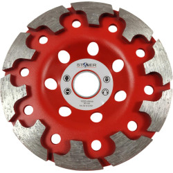 12161 DIAMANTINIS ŠIUKŠLINIS TARKETAS 125 mm / sidabrinis