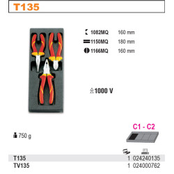 2424-T135 BETA 3 vnt. replės su dangteliu 2424/135...