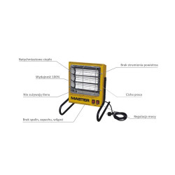 4012.354 MASTER ELEKTRINIS RADIATORIUS TS-3A 0,8 - 1,6 - 2,4 kW