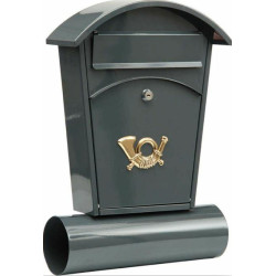 78585 VOREL LETTER BOX380x320x105mm BLACK