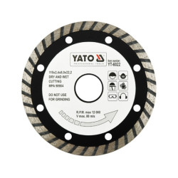 YT-6022 YATO TURBO DIAMOND TARGET 115 x 22,2 mm 6022