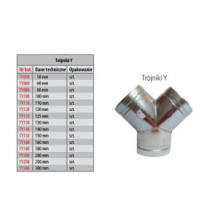 TROJNI.Y.100 "Y" TIPO TRIPLE 100 mm