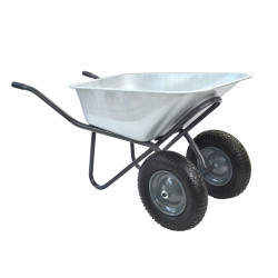 AW00044 AW SODO VEŽIMĖLIS 100 L DVIEJŲ RATŲ CINKUOTAS / SUSTIPRINTAS