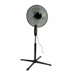 VO2539 VOLTENO Grindų ventiliatorius BLACK 40cm CROSS BASE