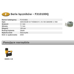 F310100Q BOSTITCH NAILS F 3.10-100 P Q 4.05m ...