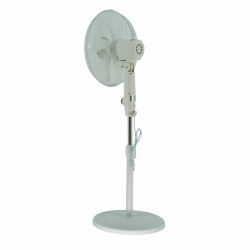 VO2561 VOLTENO Grindų ventiliatorius BALTAS 40 cm apskritimo formos pagrindas