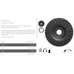 TT61 TARPOL ĮSTATYTAS TARGET FI 125 mm x 3 x 22,2 mm, BAZĖ T-61