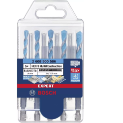 2608900586 BOSCH HEX-9 MULTICONSTRUCTIONAL DRILL HANDLE SET OF 5 Pc.  5,5/6/7/8 mm EXPERT