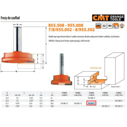 955.002.11 CMT HM FREZA D 31,7 I 12 S 8... SKIRTA STALČIAMS.
