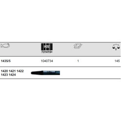 1435-5 BAHCO DRIVERS PACK 5vnt...