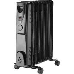 VO0156 9 BRIAUNŲ ALYVOS ŠILDYTUVAS 2000 W JUODAS