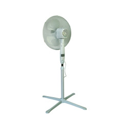 VO2413 VOLTENO Grindų ventiliatorius WHITE 40cm CROSS BASE