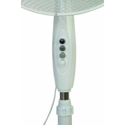 VO2413 VOLTENO Grindų ventiliatorius WHITE 40cm CROSS BASE