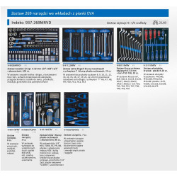 876347BBKZ937269MRVD KING TONY 7-DRAWER WORKSHOP TRAWLER 269 taškai. BLUE