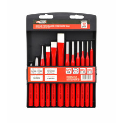 AW32521 "AWTOOLS" KALTŲ, PERFORATORIŲ IR GRĄŽTŲ RINKINYS, 12 DALIŲ