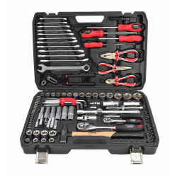 AW39122BL AWTOOLS veržliarakčių rinkinys 122el 1/2" / 1/4" BLACK LINE