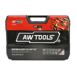 AW39216BL AW veržliarakčių rinkinys 216EL 1/2"/3/8"/1/4" BLACK LINE