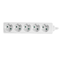 AW24632 AWTOOLS WHITE 5 - SOCKET 5,0 m buitinis ilgintuvas su įžeminimo gnybtu