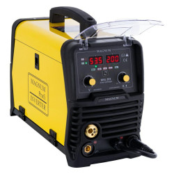 25322 PUSIAU AUTOMATINIS SUVIRINIMAS. INV. MIG-203 SYNERGIA EASY 230V 200A/60%, GP50, MMAR,MB15/3, D100/D200