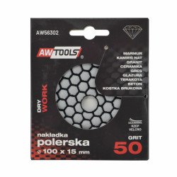 AW56302 AW POLISHING PLATE 100mm GR.  50 S DRY