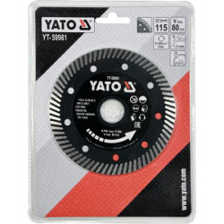 YT-59981 YATO TURBO DIAMOND TARGET TO GRESS 115 x 22,2 mm 59981