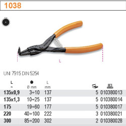 1038-220 BETA SEG.220mm Z.W. replės /1038/220