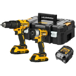 DCK2060D2T-QW DEWALT.COMBO SET 18V DCK2060D2T (DCD778+DCF787) 2x2.0Ah TSTAK II