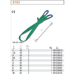 8153-1M BETA diržinė pakaba 2000KG/1m 8153/1M