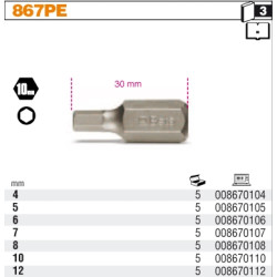 867PE-5 BETA IMBUS END 5x30mm 6-ANGLE 10mm ...