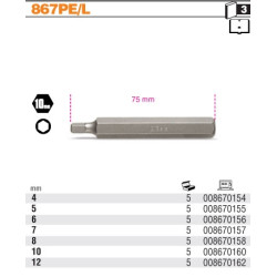867PE-L5 BETA IMBUS END 5x75mm 6-ANGLE 10mm ...