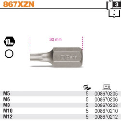 867XZN-8 BETA SPLINE END M 8x30mm 6-K.10mm ...